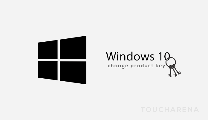 windows 10 change key